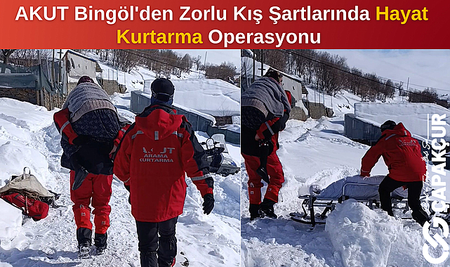 AKUT Bingöl'den Zorlu Kış Şartlarında Hayat Kurtarma Operasyonu
