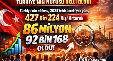 Türkiye'nin nüfusu belli oldu