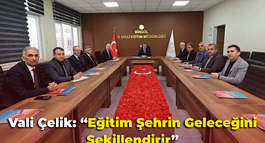 Vali Çelik: “Eğitim Şehrin Geleceğini Şekillendirir”