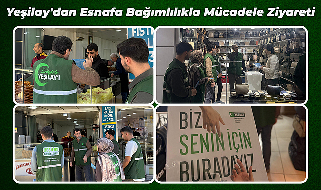 Yeşilay'dan Esnafa Bağımlılıkla Mücadele Ziyareti