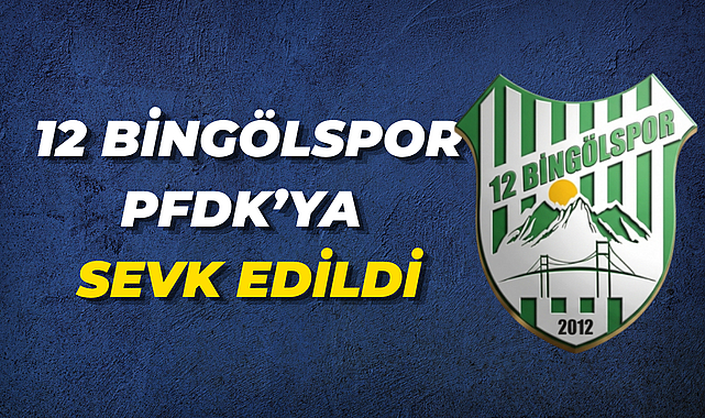 12 Bingölspor PFDK’ya Sevk Edildi