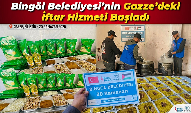 Bingöl Belediyesi’nin Gazze’deki İftar Hizmeti Başladı