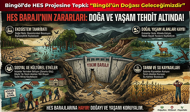 Bingöl’de HES Projesine Tepki: “Bingöl’ün Doğası Geleceğimizdir”