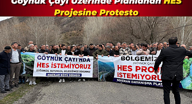 Göynük Çayı Üzerinde Planlanan HES Projesine Protesto