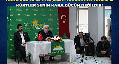 HÜDA PAR Genel Başkanı Yapıcıoğlu Trump’a Kürtler senin kara gücün değildir!