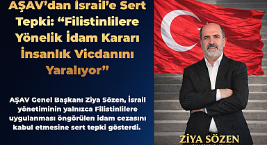AŞAV'dan İsrail'e Sert Tepki: 