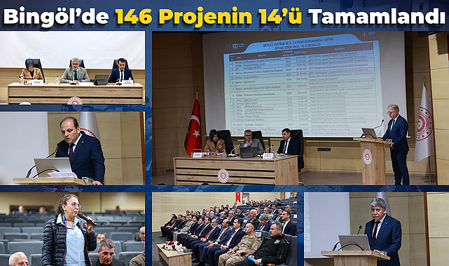 Bingöl’de 146 Projenin 14’ü Tamamland