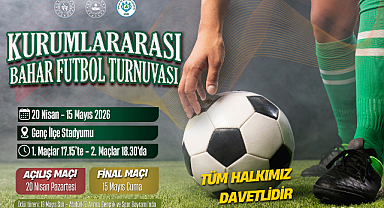 GENÇ’TE FUTBOL HEYECANI BAŞLIYOR: KURUMLAR ARASI TURNUVA İÇİN GERİ SAYIM