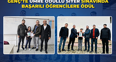 Genç’te Umre Ödüllü Siyer Sınavında Başarılı Öğrencilere Ödül