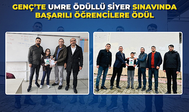 Genç’te Umre Ödüllü Siyer Sınavında Başarılı Öğrencilere Ödül