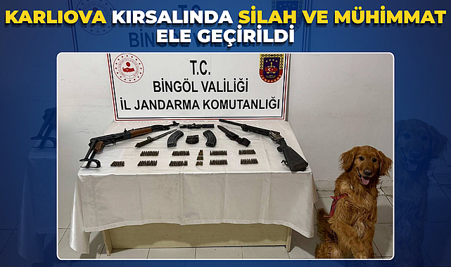 Karlıova Kırsalında Silah ve Mühimmat Ele Geçirildi