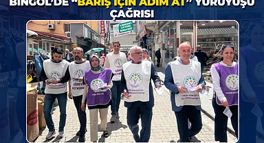 Bingöl’de “Barış İçin Adım At” Yürüyüşü Çağrısı