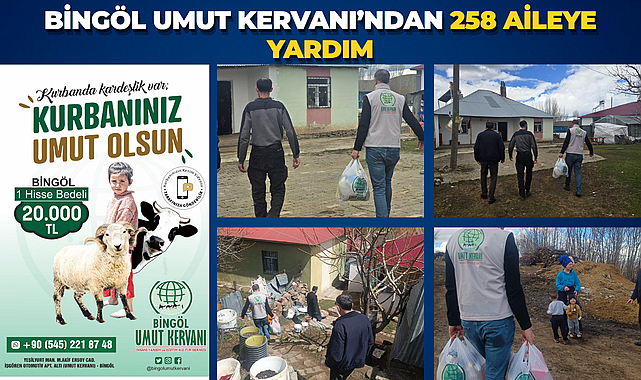 Bingöl Umut Kervanı’ndan 258 aileye yardım