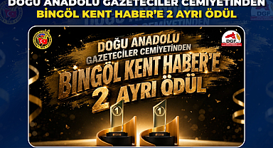 Doğu Anadolu Gazeteciler Cemiyetinden Bingöl Kent Haber’e 2 Ayrı Ödül