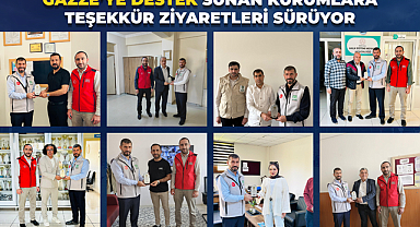 Gazze’ye Destek Sunan Kurumlara Teşekkür Ziyaretleri Sürüyor