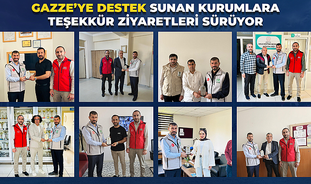 Gazze’ye Destek Sunan Kurumlara Teşekkür Ziyaretleri Sürüyor