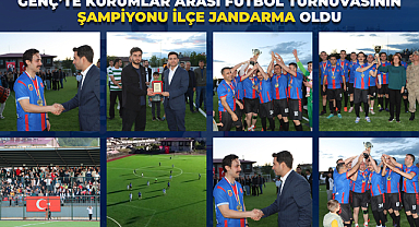 Genç’te Kurumlar Arası Futbol Turnuvasının Şampiyonu İlçe Jandarma Oldu