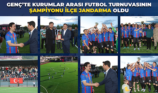 Genç’te Kurumlar Arası Futbol Turnuvasının Şampiyonu İlçe Jandarma Oldu