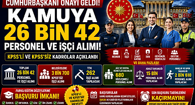 KAMUYA DEV PERSONEL ALIMI BAŞLIYOR!