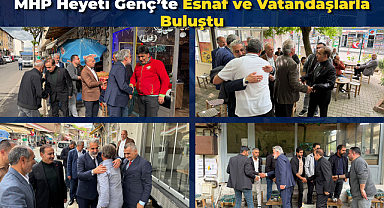 MHP Heyeti Genç’te Esnaf ve Vatandaşlarla Buluştu