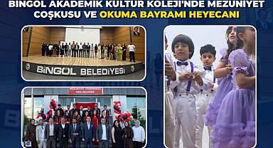 Bingöl Akademik Kültür Koleji'nde Mezuniyet Coşkusu ve Okuma Bayramı Heyecanı