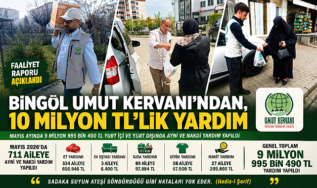 Bingöl Umut Kervanı’ndan, 10 milyon TL’lik yardım