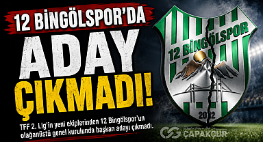 12 Bingölspor’da Aday Çıkmadı, Kulüp Valiliğe Kaldı!