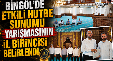 Bingöl'de Etkili Hutbe Sunumu Yarışmasının İl Birincisi Belirlendi