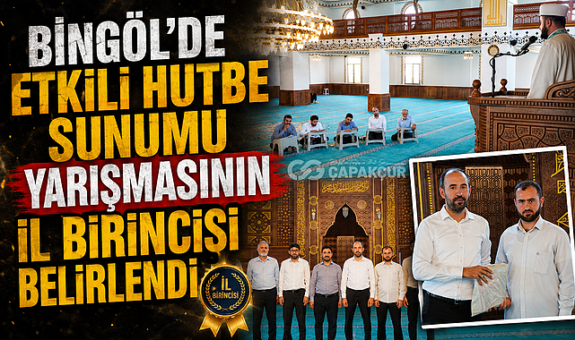 Bingöl'de Etkili Hutbe Sunumu Yarışmasının İl Birincisi Belirlendi