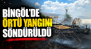 Bingöl’de Örtü yangını söndürüldü