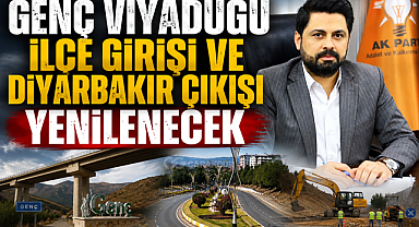 Genç Viyadüğü İlçe Girişi ve Diyarbakır Çıkışı Yenilenecek
