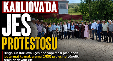 Karlıova’da JES Protestosu