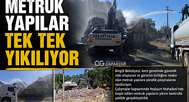 METRUK YAPILAR TEK TEK YIKILIYOR
