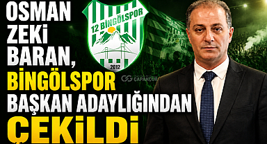 Osman Zeki Baran, Bingölspor Başkan Adaylığından Çekildi