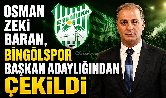 Osman Zeki Baran, Bingölspor Başkan Adaylığından Çekildi