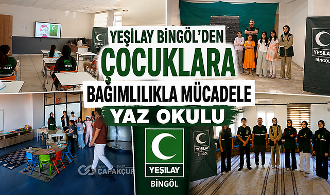 Yeşilay Bingöl'den Çocuklara Bağımlılıkla Mücadele Yaz Okulu