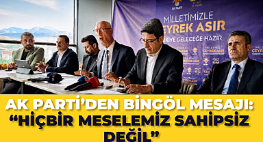 AK Parti’den Bingöl Mesajı: “Hiçbir Meselemiz Sahipsiz Değil”