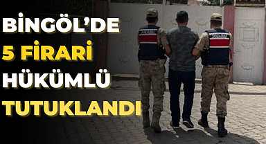 Bingöl’de 5 Firari Hükümlü Tutuklandı