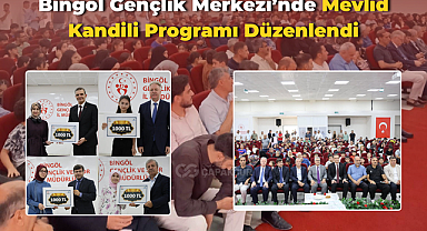 Bingöl Gençlik Merkezi'nde Mevlid Kandili Programı Düzenlendi