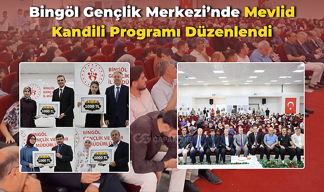 Bingöl Gençlik Merkezi'nde Mevlid Kandili Programı Düzenlendi