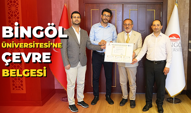 Bingöl Üniversitesi’ne Çevre Belgesi