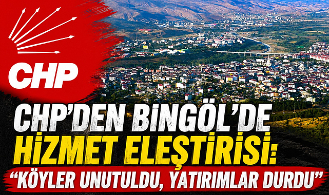 CHP'den Bingöl'de Hizmet Eleştirisi: