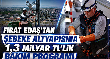 Fırat EDAŞ’tan Şebeke Altyapısına 1,3 Milyar TL’lik Bakım Programı