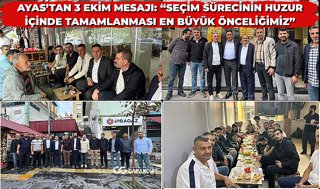 Ayas’tan 3 Ekim mesajı: “Seçim sürecinin huzur içinde tamamlanması en büyük önceliğimiz”