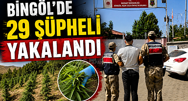 Bingöl’de 29 Şüpheli Yakalandı