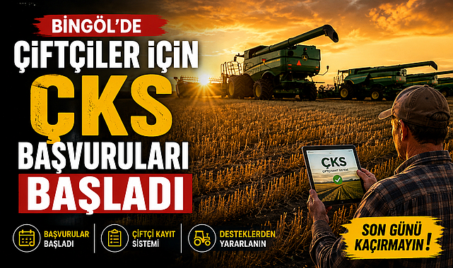 Bingöl’de Çiftçiler İçin Çks Başvuruları Başladı