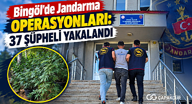 Bingöl’de Jandarma Operasyonları: 37 Şüpheli Yakalandı