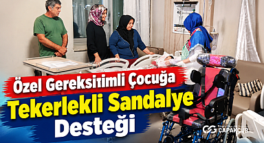 Özel Gereksinimli Çocuğa Tekerlekli Sandalye Desteği