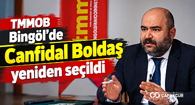 TMMOB Bingöl’de Canfidal Boldaş yeniden seçildi