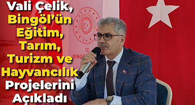 Vali Çelik Bingöl’ün projelerini açıkladı